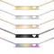 Cutout Heart Bar Polished Stainless Steel Necklace